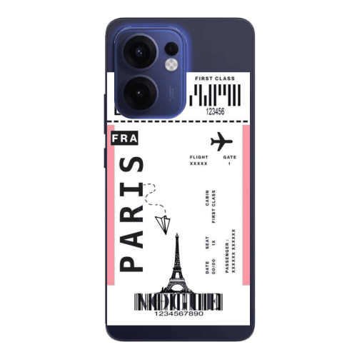 Oppo Reno13 FS Paris FRA Transparent Silicone TPU Θήκη