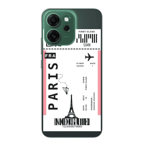 Oppo 14 F Paris FRA Transparent Silicone TPU Θήκη