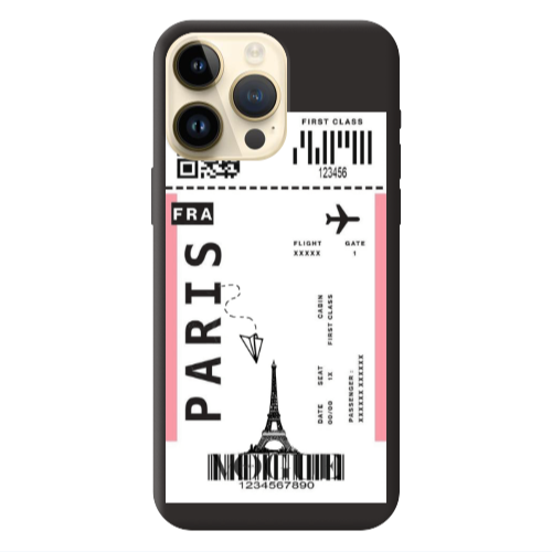Apple iPhone 13 Pro Max Paris FRA Black Colored Silicone TPU Θήκη