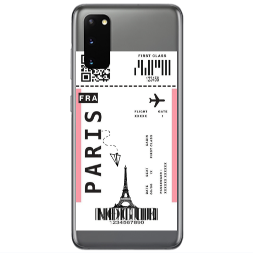 Samsung S20 Paris FRA Transparent Silicone TPU Θήκη