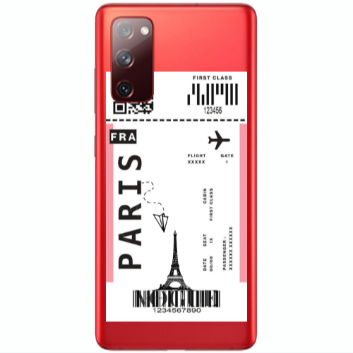 Samsung S20 FE Paris FRA Transparent Silicone TPU Θήκη