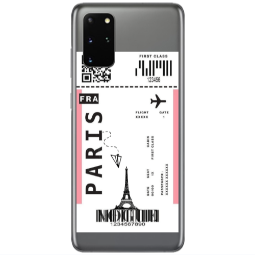 Samsung S20 Plus Paris FRA Transparent Silicone TPU Θήκη