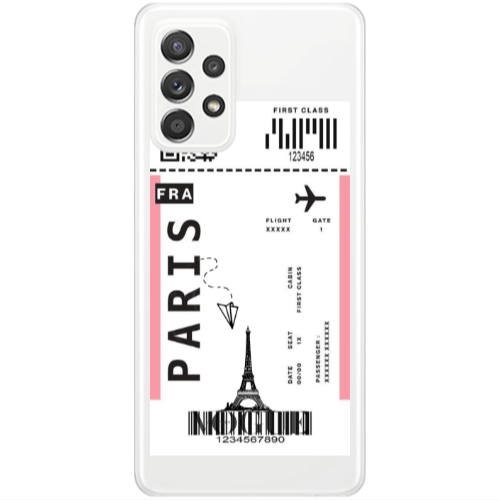 Samsung A53 Paris FRA Transparent Silicone TPU Θήκη