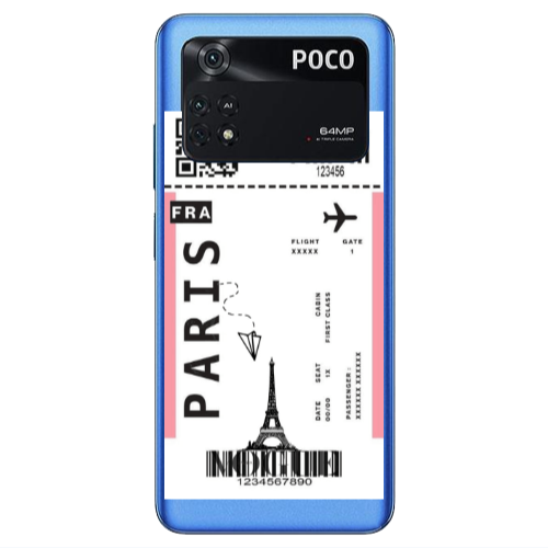Xiaomi Poco M4 Pro 4G Paris FRA Transparent Silicone TPU Θήκη