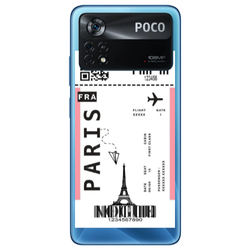 Xiaomi Poco X4 Pro Paris FRA Transparent Silicone TPU Θήκη