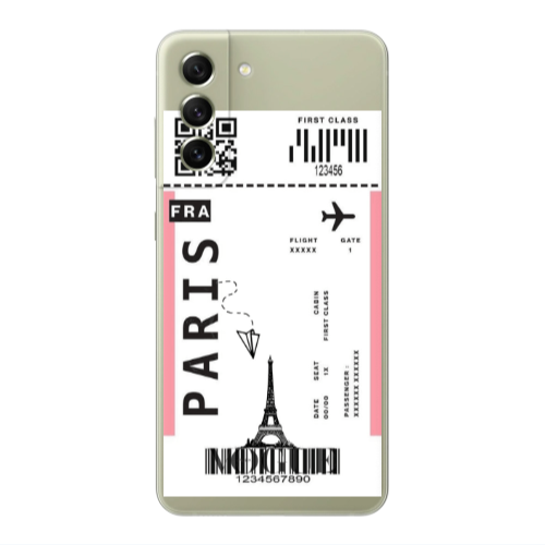 Samsung S21 FE Paris FRA Transparent Silicone TPU Θήκη