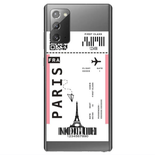 Samsung Note 20 Paris FRA Transparent Silicone TPU Θήκη