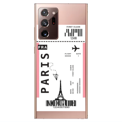 Samsung Note 20 Ultra Paris FRA Transparent Silicone TPU Θήκη