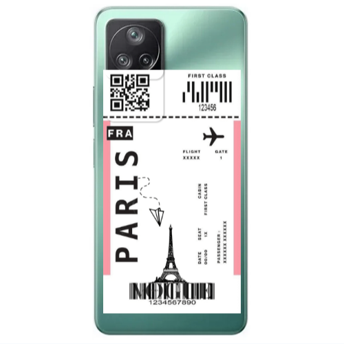 Xiaomi Poco F4 Paris FRA Transparent Silicone TPU Θήκη