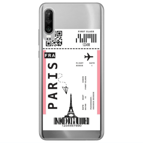 Huawei P30 Paris FRA Transparent Silicone TPU Θήκη