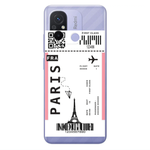 Xiaomi Redmi 12C Paris FRA Transparent Silicone TPU Θήκη