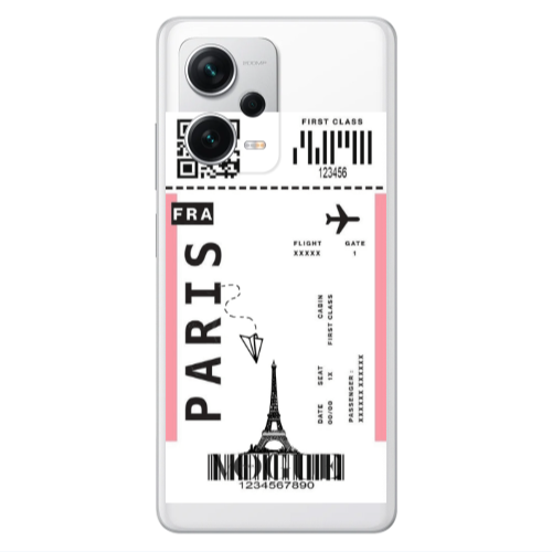 Xiaomi Redmi Note 12 5G Paris FRA Transparent Silicone TPU Θήκη