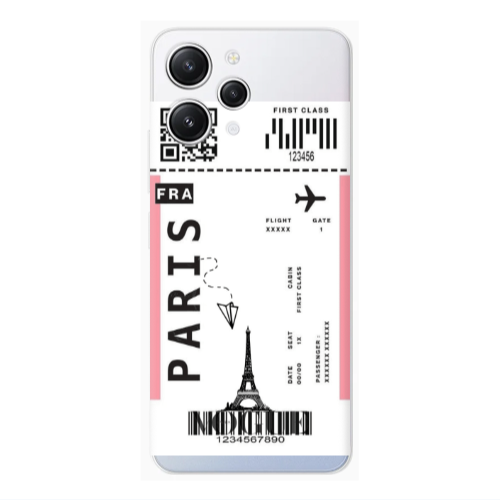 Xiaomi Redmi 12 Paris FRA Transparent Silicone TPU Θήκη