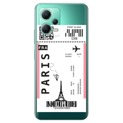 Xiaomi Redmi Note 12 Pro Plus 5G Paris FRA Transparent Silicone TPU Θήκη