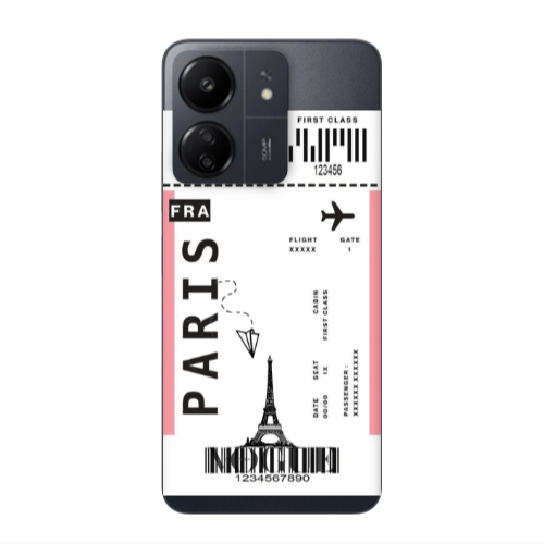 Xiaomi Redmi 13C Paris FRA Transparent Silicone TPU Θήκη