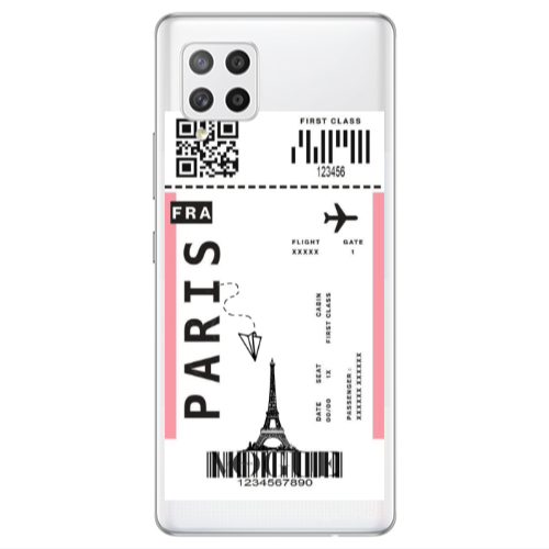 Samsung A42 5G Paris FRA Transparent Silicone TPU Θήκη