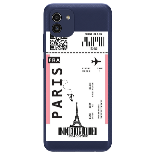 Samsung A03 Paris FRA Transparent Silicone TPU Θήκη