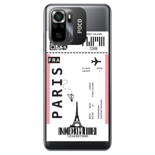 Xiaomi Poco M5 s Paris FRA Transparent Silicone TPU Θήκη