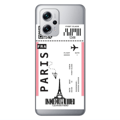 Xiaomi Poco X4 GT Paris FRA Transparent Silicone TPU Θήκη