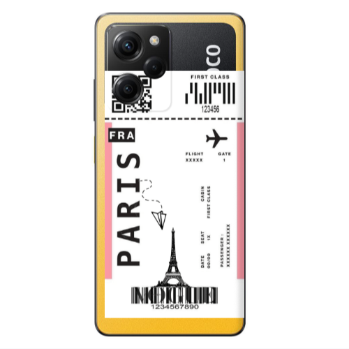 Xiaomi Poco X5 Pro Paris FRA Transparent Silicone TPU Θήκη