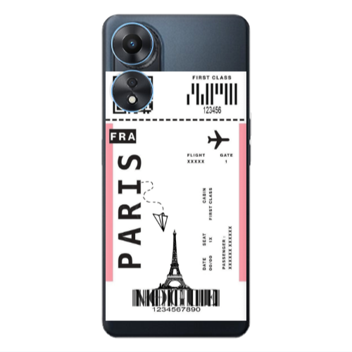 Oppo A 98 Paris FRA Transparent Silicone TPU Θήκη