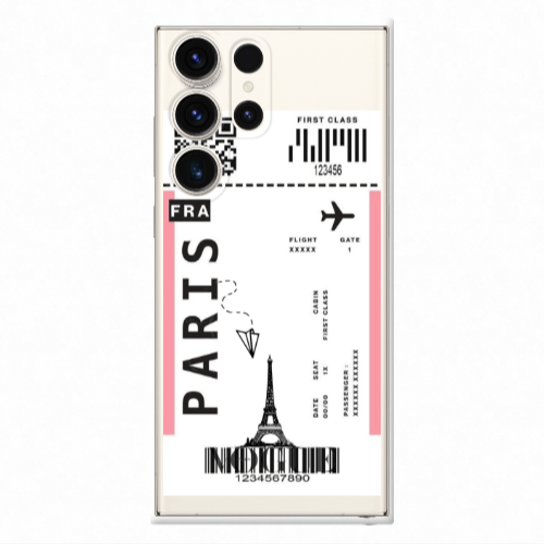 Samsung S24 Ultra Paris FRA Transparent Silicone TPU Θήκη