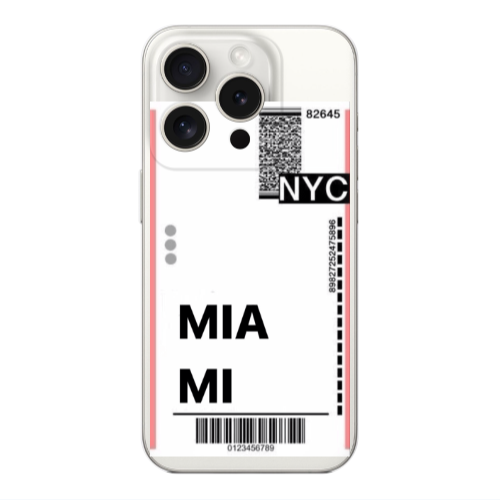 Apple Iphone 16 Pro Max Miami NYC Transparent Silicone TPU Θήκη