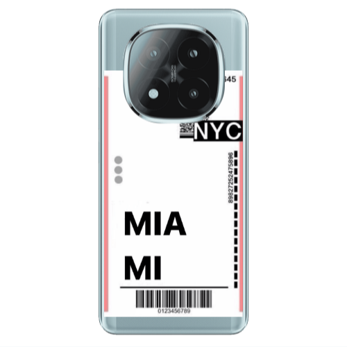 Xiaomi Redmi Note 14 Pro + 5g Miami NYC Transparent Silicone TPU Θήκη