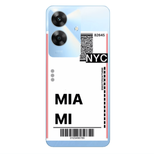 Realme Note 60 Miami NYC Transparent Silicone TPU Θήκη