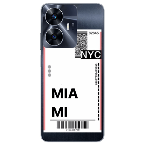 Realme Note 50 Miami NYC Transparent Silicone TPU Θήκη