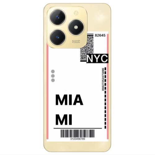 Realme C61 Miami NYC Transparent Silicone TPU Θήκη