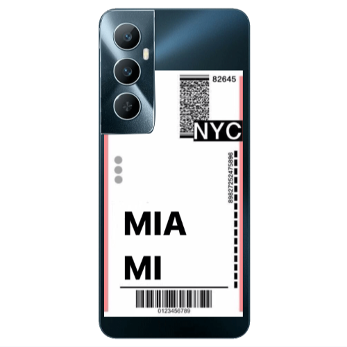 Realme C65 Miami NYC Transparent Silicone TPU Θήκη