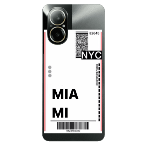 Realme C67 Miami NYC Transparent Silicone TPU Θήκη