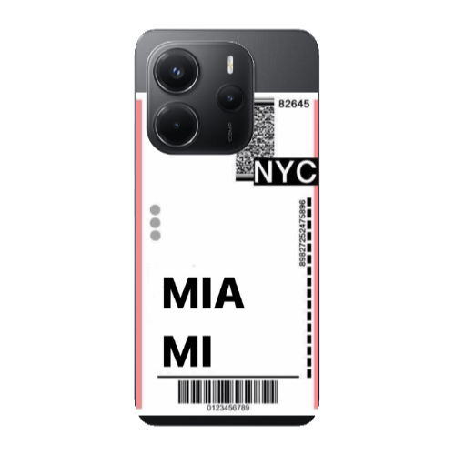 Xiaomi Redmi Note 14 Miami NYC Transparent Silicone TPU Θήκη