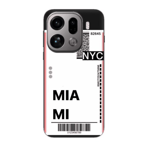 Oppo Find X9 Pro Miami NYC Black Colored Silicone TPU Θήκη
