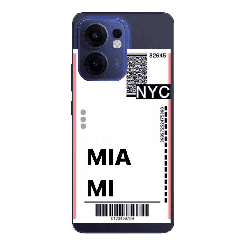 Oppo Reno13 FS Miami NYC Transparent Silicone TPU Θήκη