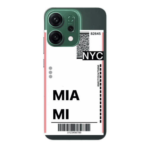 Oppo RENO 14 Miami NYC Transparent Silicone TPU Θήκη
