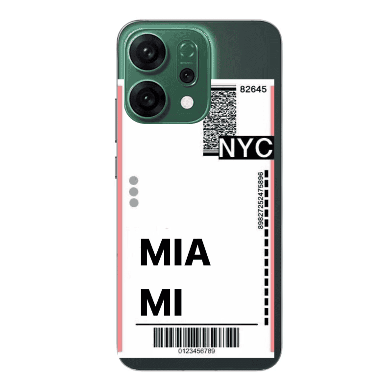 Oppo RENO 14 Miami NYC Transparent Silicone TPU Θήκη