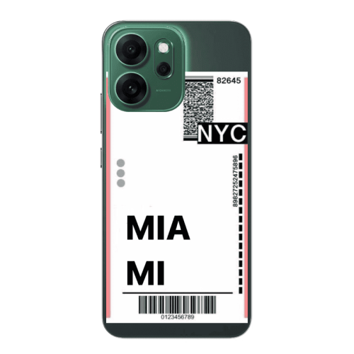 Oppo 14 F Miami NYC Transparent Silicone TPU Θήκη