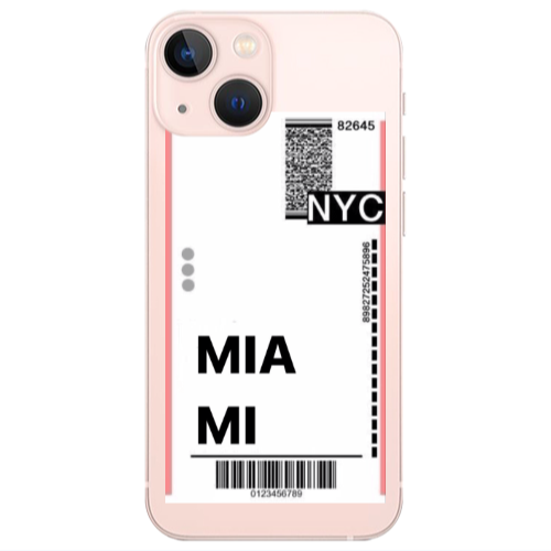 Apple iPhone 13 Miami NYC Transparent Silicone TPU Θήκη
