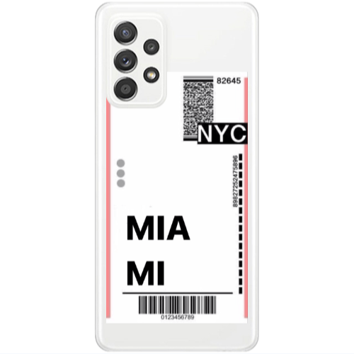 Samsung A52 Miami NYC Transparent Silicone TPU Θήκη