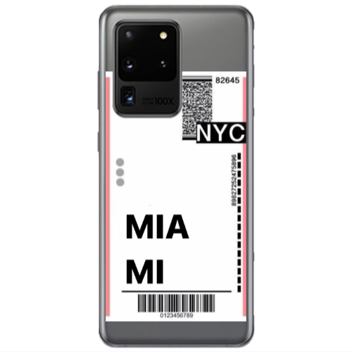 Samsung S20 Ultra Miami NYC Transparent Silicone TPU Θήκη