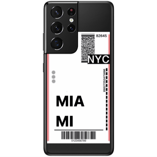 Samsung S21 Ultra Miami NYC Transparent Silicone TPU Θήκη