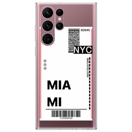 Samsung S22 Ultra Miami NYC Transparent Silicone TPU Θήκη