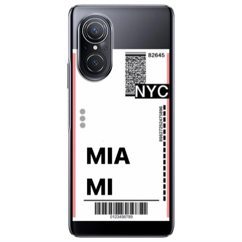 Huawei Nova 9 SE Miami NYC Transparent Silicone TPU Θήκη