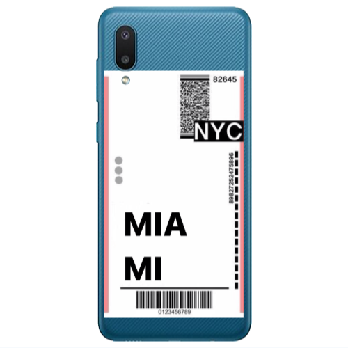Samsung A02 Miami NYC Transparent Silicone TPU Θήκη