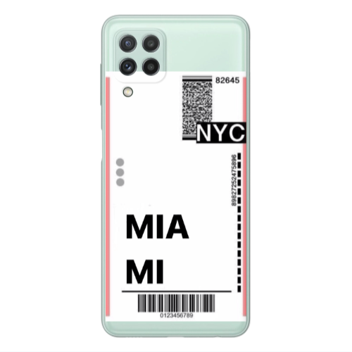 Samsung A22 4G Miami NYC Transparent Silicone TPU Θήκη