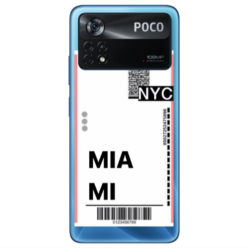 Xiaomi Poco X4 Pro Miami NYC Transparent Silicone TPU Θήκη