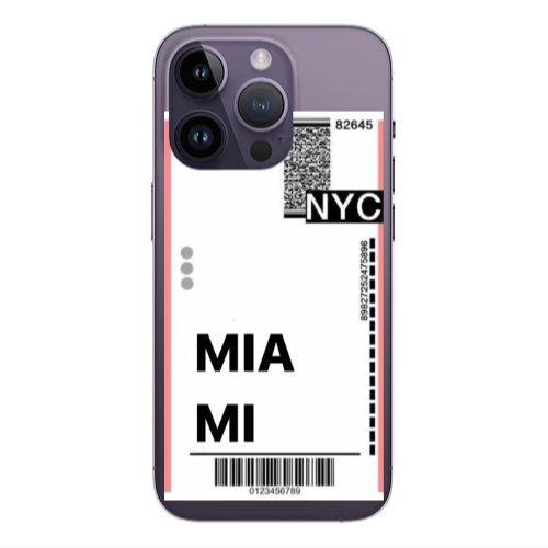 Apple iPhone 14 Pro  Miami NYC Transparent Silicone TPU Θήκη