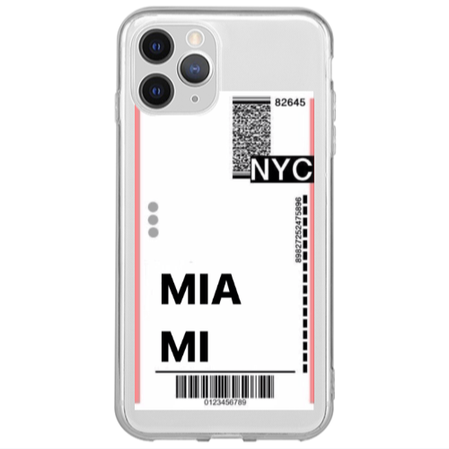 Apple iPhone 13 Pro Miami NYC Transparent Silicone TPU Θήκη